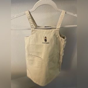 Ralph Lauren girls Sz 4T overall dress natural